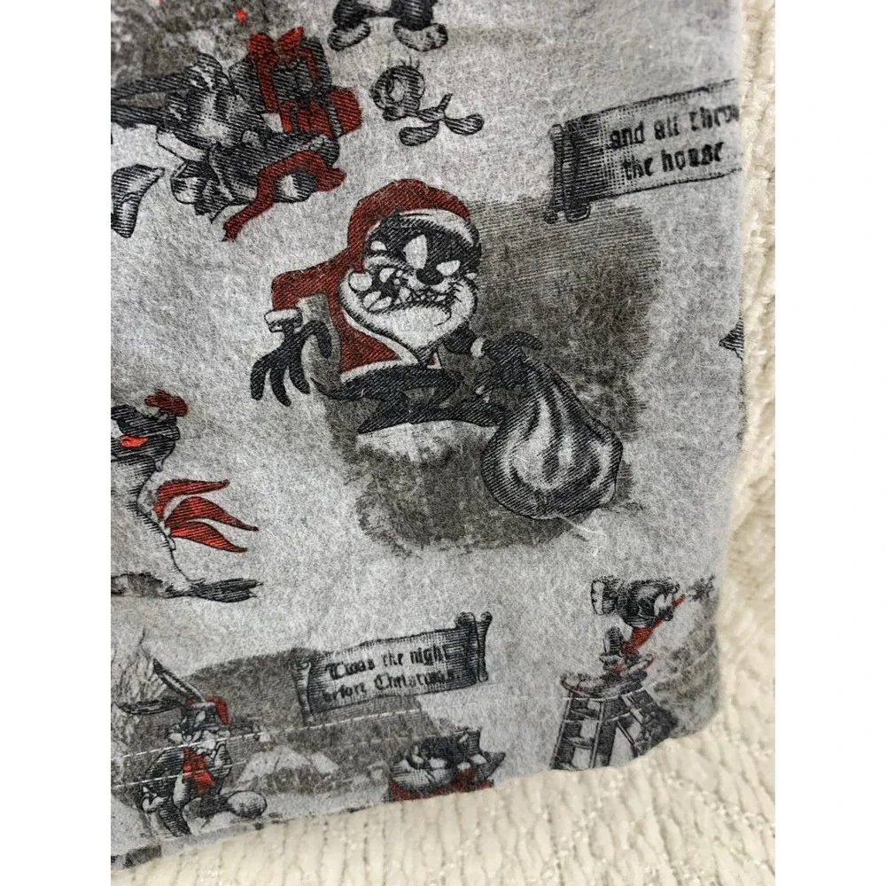 Vintage Looney Tunes Taz Boxers Men's Sz XL 40-42 Christmas Gray 2000 Y2K Cotton